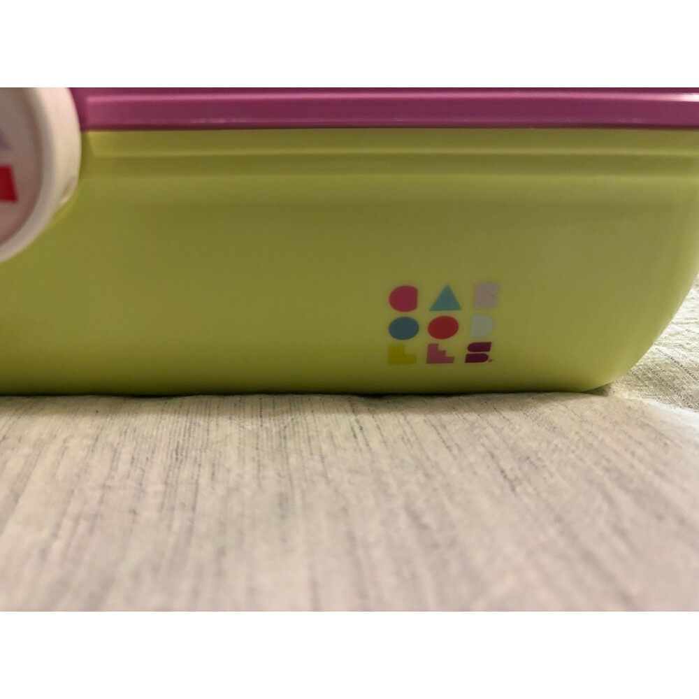 Vintage Caboodles Pink Lime Green Makeup Case Organizer Retro Y2K Cosmetic Box - Picture 4 of 7